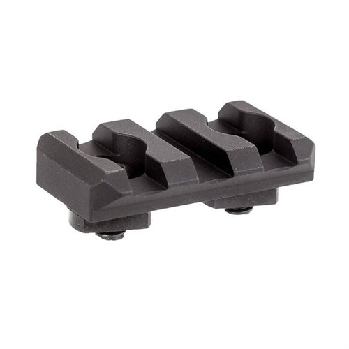 Arisaka's Low Profile Picatinny Rail offers a sleek design, reducing height by 40%, with 5 slots for accessories, made from durable 6061 T-6 Aluminum.