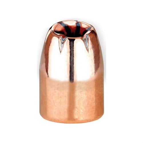 Berry's 9mm 124gr Hybrid HP Bullets offer precision accuracy, are lead-free to prevent barrel fouling, and provide an affordable alternative to jacketed rounds.