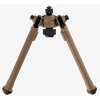 Magpul's M-LOK Bipod offers lightweight durability, rapid one-handed adjustments, and 50° tilt with 40° pan, perfect for stable shooting on various surfaces.