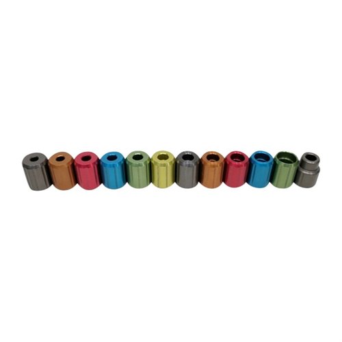AREA 419 interchangeable funnel heads ensure maximum flow for reloaders, eliminate static cling, and are caliber specific for precise powder dispensing.