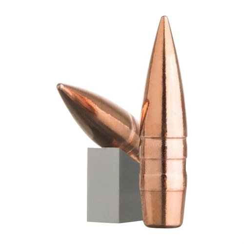 LeHigh's 30 Caliber Match Solid Copper Boat Tail Bullets offer unmatched precision and consistency, crafted with advanced CNC technology for superior performance.