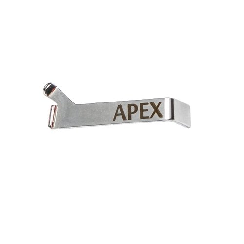 Apex Performance Connector for Glock® reduces trigger pull weight by 1 lb, compatible with most models, excluding Glock® 42 and 43.