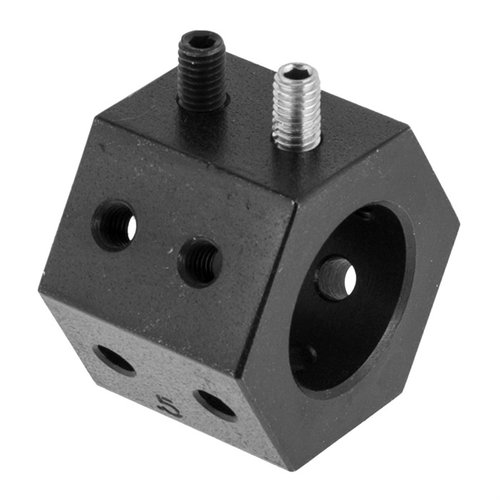 AR-15 HEX Triple Dimple Jig combines 3 jigs into one, made from heat-treated 1045 carbon steel with a durable black zinc coating for precision drilling.