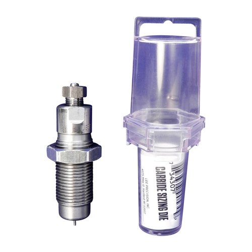 Lee Undersized Carbide Sizing Dies are .003" smaller than standard, ensuring precise sizing for 9mm Luger cases, enhancing reliability and performance.