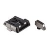 LPA Adjustable Sights for Glock offer easy visibility with a fiber-optic front sight, low-profile rear design, and compatibility from G17 to G41, perfect for any use.
