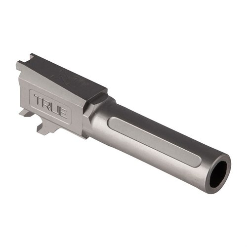 True Precision's SIG P365 barrels offer unmatched accuracy with 416R stainless steel, enhanced rifling, and a polished feed ramp for superior performance.