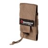 Securely holds AICS/AW mags on PALS webbing or belts, adjustable height for easy access, durable Milspec nylon, and Velcro flap for noise-free retention.