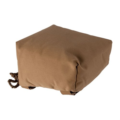 Armageddon Gear's Large Fat Bag is ultralight at 11oz, versatile with a Cordura nylon shell, and features dual elastic straps for quick attachment in the field.