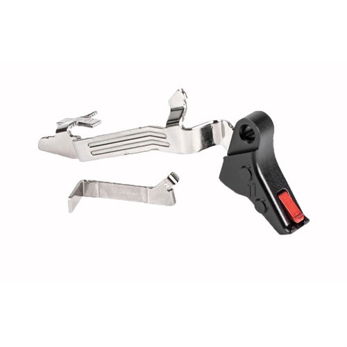 ZEV Pro Flat Face Trigger Upgrade Kit for Glock Gen 1-4 offers the cleanest, most-crisp trigger pull with unmatched durability and precision for enhanced performance.