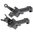 MIDWEST INDUSTRIES AR-15 COMBAT RIFLE OFFSET SIGHT SET BLACK