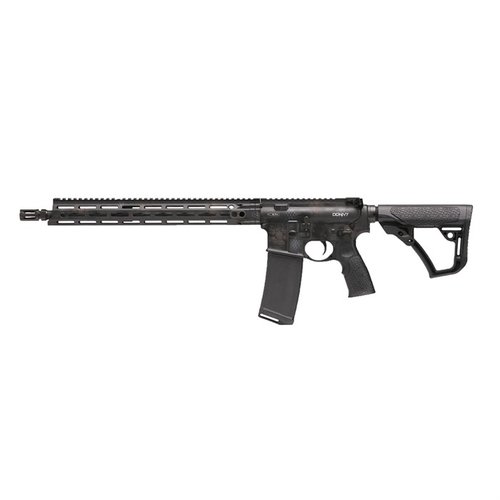 DDM4 V7 offers M-LOK tech, a 16" Cold Hammer Forged barrel, improved Flash Suppressor, and ergonomic design for reduced recoil and enhanced modularity.