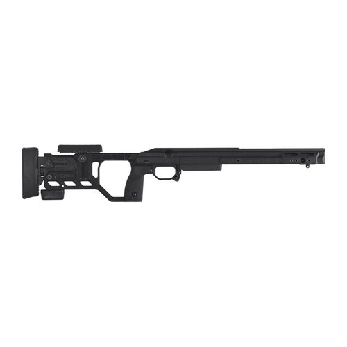 KRG Whiskey-3 Chassis offers customizable fit, tool-less adjustments, and AICS magazine compatibility, enhancing precision and ergonomics for your Remington 700.