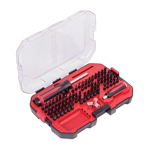SMART DRIVE 90 offers a magnetic bit holder, rubber grip, jeweler’s spin top, 360° LED light, and Force Assist for easy screw handling in advanced gunsmithing.