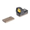 Badger Ordnance Condition One Micro Sight Adapter enables secure mounting of popular reflex optics like Aimpoint T1/T2 and Leupold DPP, crafted from durable aluminum.