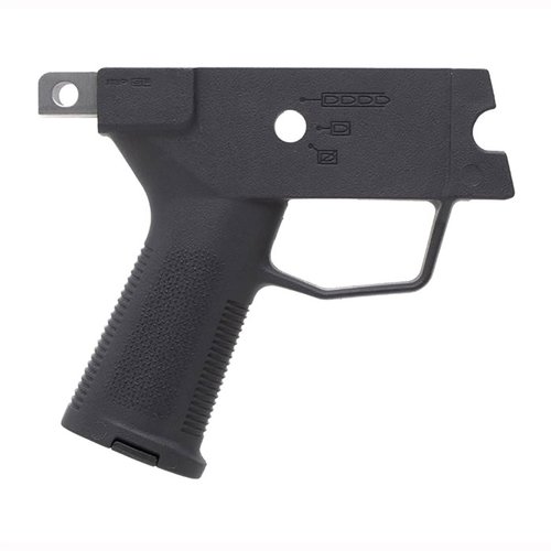 The Magpul SL Grip Module enhances control and ergonomics for HK94/93/91/MP5 & clones, featuring a TSP texture, optimized grip angle, and drop-in installation.