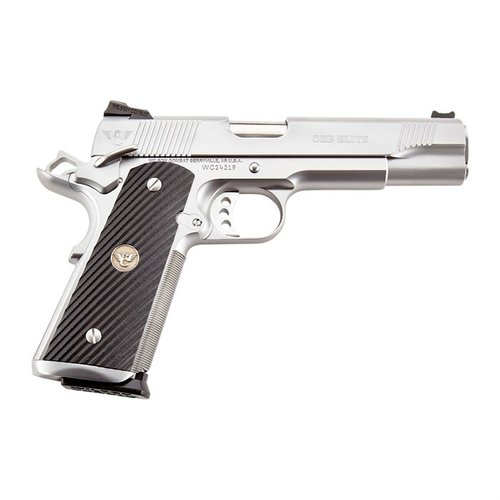 Discover the CQB 1911 Elite, featuring Bullet Proof® parts, a 5" match-grade barrel, and ergonomic G10 grips for unparalleled performance in tactical shooting.