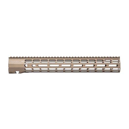 The Aero Precision ATLAS R-ONE 15" Handguard is lightweight, durable, and features a slim profile, with M-LOK compatibility and a full top picatinny rail.