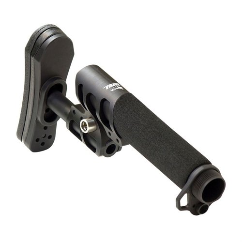 ZULU 2.0 stock combines a padded buffer tube and back plate for ambidextrous use, saving time and money for your rifle or carbine build.