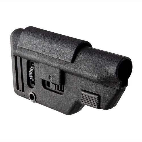 B5 Systems Collapsible Precision Stock offers adjustable length, ambidextrous sling socket, M-LOK compatibility, and solid mounting for accurate shooting.