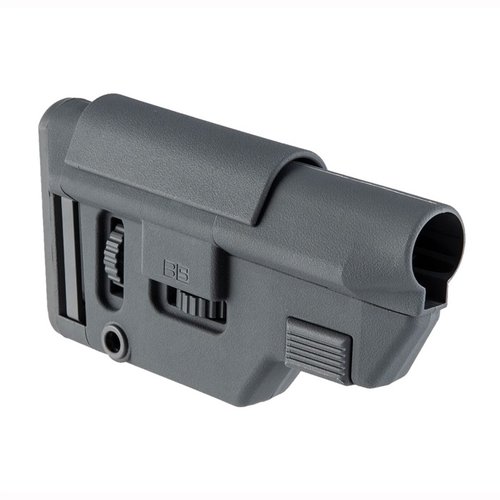 B5 Systems Collapsible Precision Stock offers adjustable length, solid mounting, ambidextrous sling-swivel, M-LOK compatibility, and multiple color options for your AR-15.