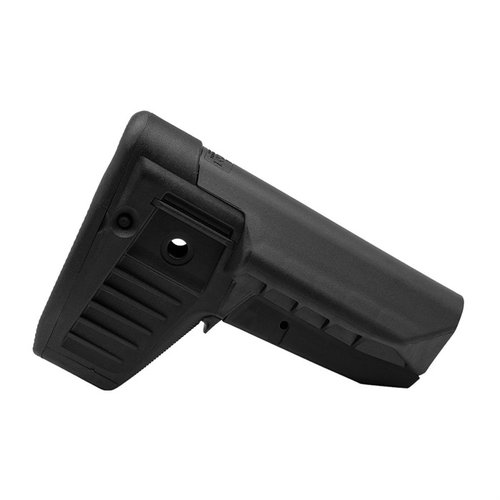 BCM Gunfighter SOPMOD Mod 1 stock offers enhanced cheek weld, snag-free design, ambidextrous sling mounts, quick-detach sockets, and a storage compartment.