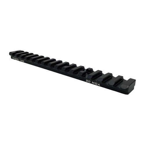 Upgrade your Tikka T1X with the AREA 419 1913 Improved Scope Rail, crafted from 7075 aluminum, featuring a sleek design and 15- or 30-MOA elevation options.