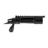 Origin Short Action Receiver offers a robust design with interchangeable bolt heads, fits Remington 700 stocks, and includes a 20 MOA picatinny rail for versatile builds.