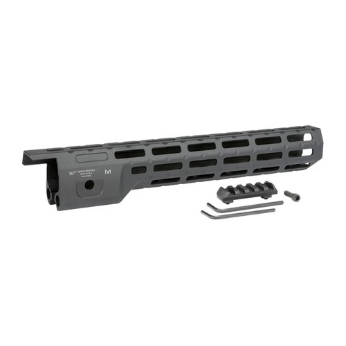 Lehký a slim design, pravý free float, 8" nebo 13" délka, M-Lok™ sloty, odolná konstrukce z hliníku, doživotní záruka MI, 100% vyrobeno v USA.