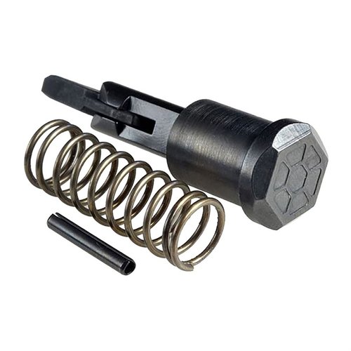 Upgrade your AR15/M16 with the durable Mil-Spec Forward Assist from Strike Industries, made of heat-treated carbon steel, complete with spring and roll pin.