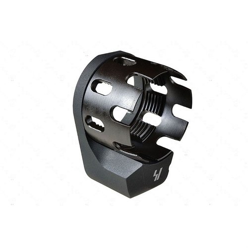 Enhanced Castle Nut & Extended QD Endplate improve aesthetics, support receiver extension, and allow safe weapon manipulation in tight spaces.