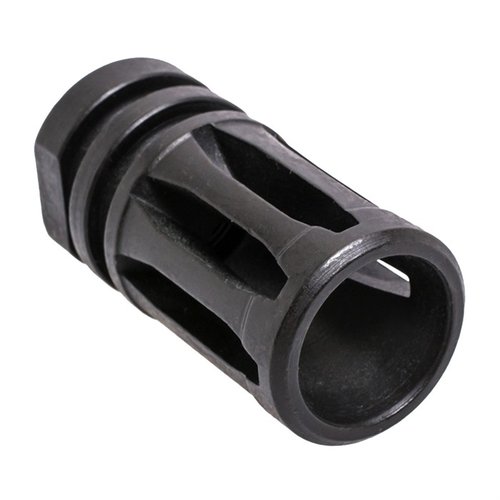 CMMG's AR-15 A2 Compensator offers a durable steel construction, sleek all-black finish, and fits 1/2-28 threaded muzzles for optimal performance.