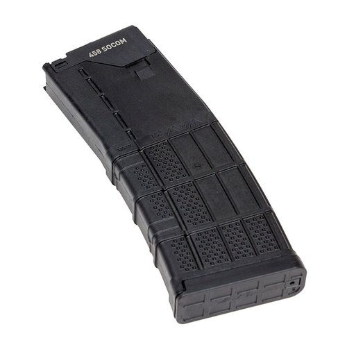 .458 SOCOM-specific design enhances reliability, modified feed lips ensure optimal performance, and versatility to hold 30 rounds of 5.56 NATO if needed.