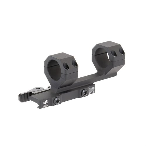 Delta Cantilever Scope Mount offers lightweight 6061-T6 aluminum, enhanced eye relief, and a QD Auto Lock Lever for easy attachment on AR-15s.