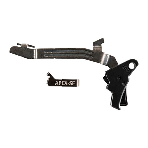 Upgrade your Glock Slimline with the Apex Action Enhancement Kit for smoother pulls, reduced travel, and a crisp break at 5.5 lbs, while preserving safety features.