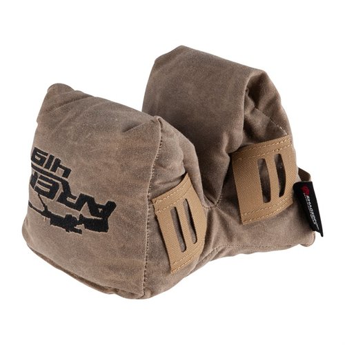 RailChanger Pint Sized Game Changer offers versatile support with sleeves for props, made from durable Tan Waxed Canvas, available in standard (5 lbs) or light fill (3 lbs).