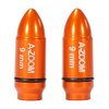 A-ZOOM AMMO SNAP CAP 9MM LUGER 2PK allows for safe practice of loading, unloading, and dry firing, enhancing shooting skills and gun handling proficiency.