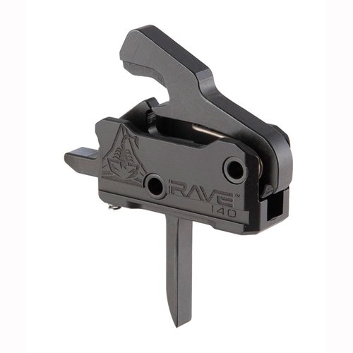 Upgrade your AR with the RA-140 RAVE trigger for a smooth 3.5-lb pull, easy installation, anti-walk pins, and unmatched reliability in all conditions.