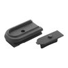 Mantis X Magrails replace standard magazine floorplates, enabling MantisX attachment for training and holster draw practice on various firearm models.