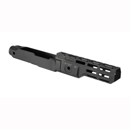 Lehká a štíhlá M-LOK Chassis pro Ruger 10/22 s volným plovoucím designem, anti-rotation QD sockety a možností přizpůsobení díky M-LOK slotům.