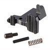 AR-15 ABC/R V3 Bolt Catch offers enhanced access with larger, angled paddles, accommodating ambidextrous setups, and includes a roll pin, plunger, and spring.