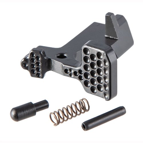 AR-15 ABC/R V3 Bolt Catch features larger, angled paddles for better access, enhanced surface area, and options for individual reloading techniques.