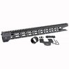 Midwest Industries Combat M-LOK Handguard offers a free-float design, 7 M-LOK attachment points, a continuous Picatinny rail, and anti-rotation sling sockets.