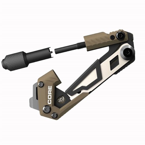 GUN TOOL CORE AR15 is a compact, versatile tool for AR15 maintenance, clearing jams, and making quick adjustments, easily securing to your gear.