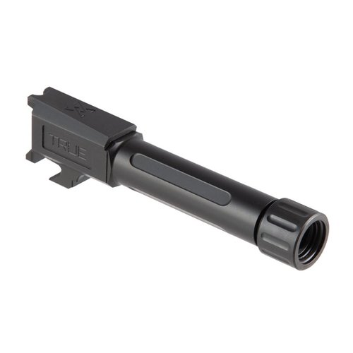 Enhance your Springfield Armory Hellcat with a drop-in threaded barrel, featuring 1/2-28 TPI threads, broach-cut rifling, and a durable black nitride finish.
