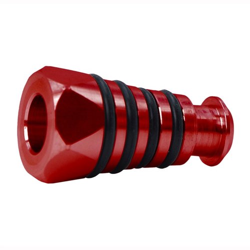 Challenger Charging Handles for Ruger PC Carbine offer durable aerospace-grade aluminum, enhanced grip with rubber o-rings, and customizable options in Black or Red.