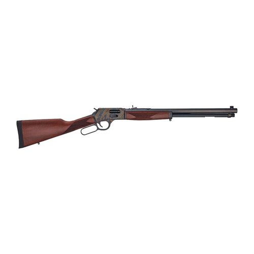 The BIG BOY Color Case Hardened Carbine .44 Mag is perfect for hunting or range shooting, featuring smooth action, scope mounts, and a compact design for easy transport.