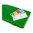 MTM CASE-GARD FLIP TOP PISTOL AMMO BOX 40 S&W-45ACP 200  ROUND GREEN