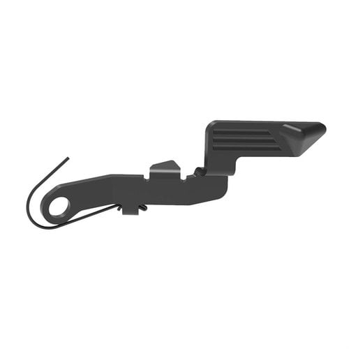 Enhance your grip and accuracy with KAGWERKS' extended slide release for Glock, enabling faster reloads and reducing malfunctions for advanced shooters.