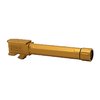TRUE BARREL for Glock 19/19X & 45 offers easy drop-in installation, enhanced accuracy, and compatibility with all ammo types, made from USA sourced 416R stainless steel.