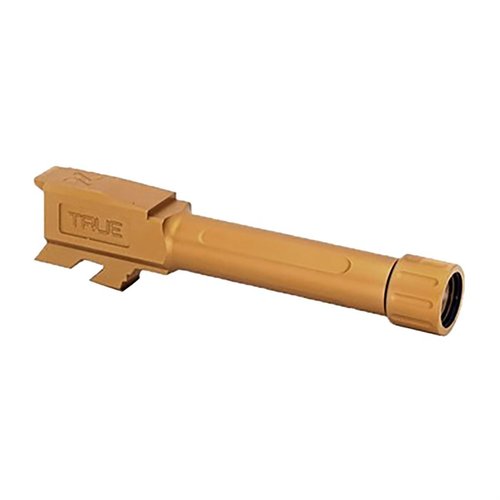 Upgrade your Glock 43/43X with TRUE Precision's drop-in threaded barrel for enhanced accuracy, compatibility with all ammo types, and superior fit.